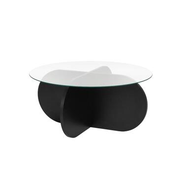 CALICOSY - Salontafel AERIS - Zwart hout - 35x75x75 cm product