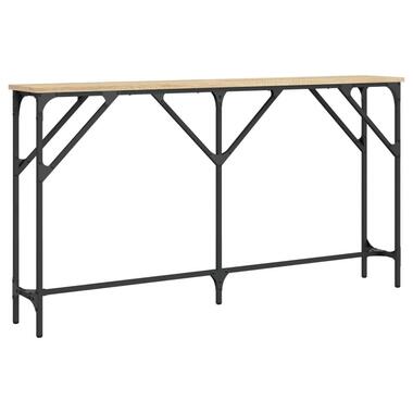 vidaXL - Consoletafel - Sonoma eiken - Bewerkt hout - 140x23x75 cm product