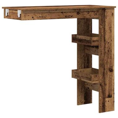 vidaXL - Wandgemonteerde bartafel - Oud hout - Bewerkt hout - 102x45 cm product