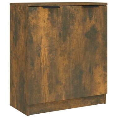vidaXL - Dressoir met 2 deuren - Gerookt eiken - Bewerkt hout - 60x30x70 cm product