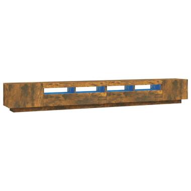 vidaXL - 3-delige TV-meubel met LED en deuren - Gerookt eiken - 100x35x40 cm product