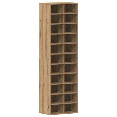 vidaXL - Schoenenkast - Artisan eiken - Bewerkt hout - 22 paar - 54x34x183 cm product
