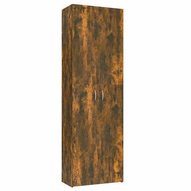 vidaXL - Archiefkast 4 legplanken - Gerookt eiken - Spaanplaat - 60x32x190 cm product
