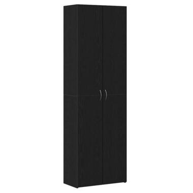vidaXL - Archiefkast met 4 legplanken - Zwart eiken - Spaanplaat - 60x32x190 cm product