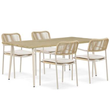 Tuinset 4 personen 180 cm Aluminium/rope Taupe Coco Penya/Montana product