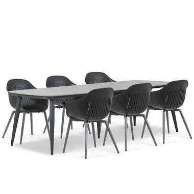 Tuinset 6 personen 240 cm Kunststof Grijs Lifestyle Garden Furniture product