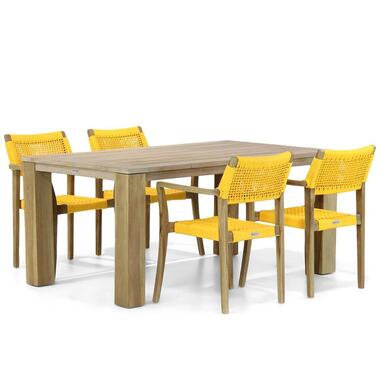 Tuinset 4 personen 165 cm Rope Geel Lifestyle Garden Furniture Dallas/Brighton product