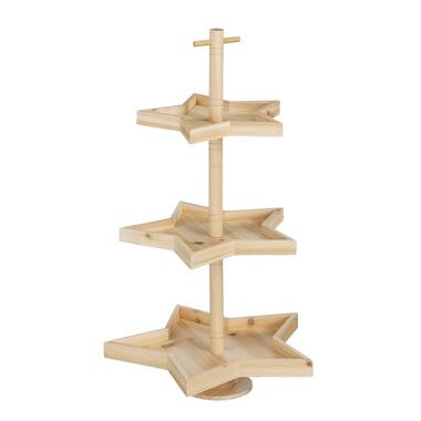 Mica Decorations Decoratie etagere bruin FSC 100% - l30xb29xh52cm