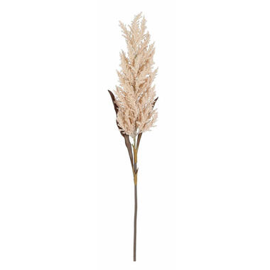 Mica Decorations pampasgras kunst pluim steel/tak - perzik roze - 88 cm product