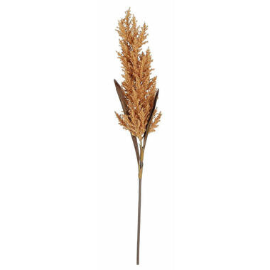 Mica Decorations pampasgras kunst pluim steel/tak - terra bruin - 88 cm product