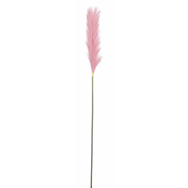 Mica Decorations pluimgras kunst steel/tak - roze - 104 cm product