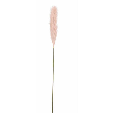 Mica Decorations pluimgras kunst steel/tak - pastel roze - 104 cm product