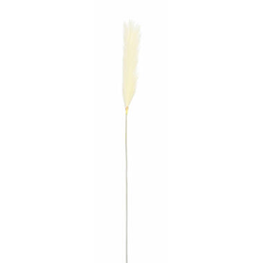 Mica Decorations pluimgras kunst steel/tak - zachtgeel - 104 cm product