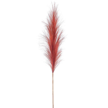Emerald Pampasgras kunst pluim steel/tak - roodbruin - 115 cm product