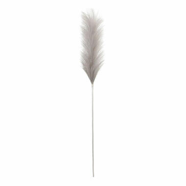 House of Seasons pluimgras kunst steel/tak - zilvergrijs - 104 cm product