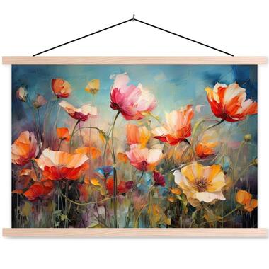MuchoWow - Schoolplaat/ wandhanger - Bloemen - Watercolor - Kunst - Bo product