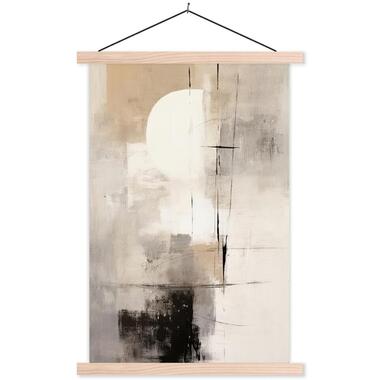 MuchoWow - Schoolplaat/ wandhanger - Abstract - Kunst - Grijs - 60 x 9 product