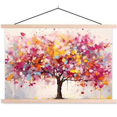 MuchoWow - Schoolplaat/ wandhanger - Aquarel - Boom - Kunst - Abstract product