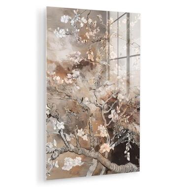 MuchoWow Glasschilderij 40x60cm Amandelbloesem Kunst Van product