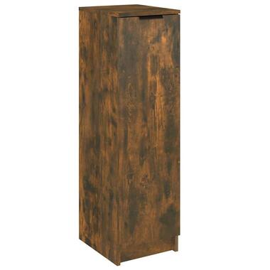vidaXL - Schoenenkast met 1 deur - Gerookt eiken - Bewerkt hout - 30x35x100 cm product
