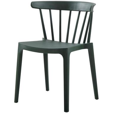 Bliss Tuinstoel Met Spijlen Kunststof Army Groen - Set Van 2 product