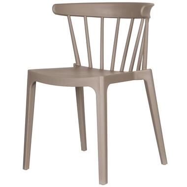 Bliss Tuinstoel Met Spijlen Kunststof Taupe - Set Van 2 product