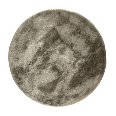 Interieur05 Rond Hoogpolig vloerkleed Odelia beige/wit - 240 x 240 cm product
