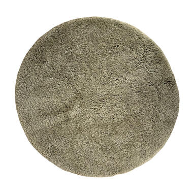 Interieur05 rond hoogpolig vloerkleed polyester Pilo groen - 290 x 200 cm product