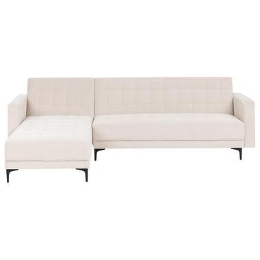ABERDEEN - Hoekbank - Lichtbeige - Rechterzijde - Fluweel product