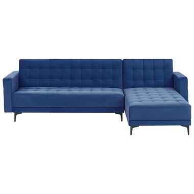 ABERDEEN - Hoekbank - Blauw - Linkszijdig - Fluweel product