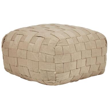 BODLA - Buitenpoef - Beige - 50 x 50 cm - Synthetisch materiaal product