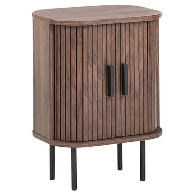 BRADLEY - Nachtkastje - Donkerbruin - MDF