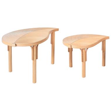 PARALIA - Salontafel set van 2 - Natuurlijk - Rotan product