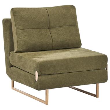 JERSLEV - 1-zits slaapbank - Groen - Polyester product