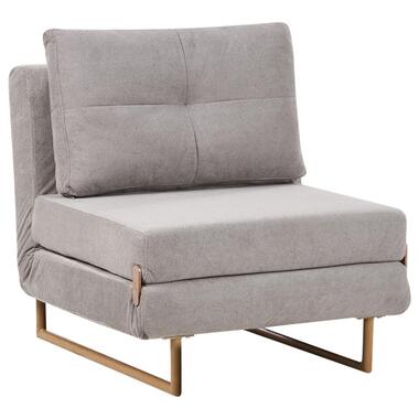 JERSLEV - 1-zits slaapbank - Grijs - Polyester product