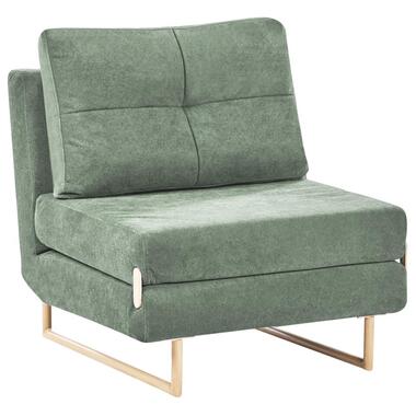 JERSLEV - 1-zits slaapbank - Lichtgroen - Polyester product