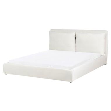 BAJONNA - Tweepersoonsbed - Off-white - 160 x 200 cm - Stof product