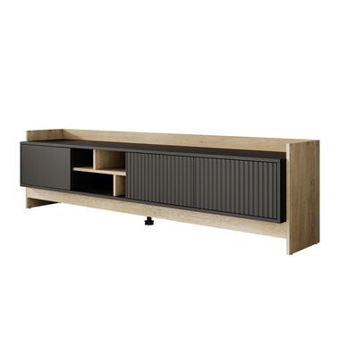 Meubella - TV-Meubel Benz - Zwart - 190 cm product