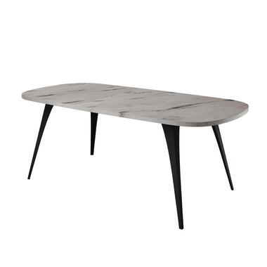 Meubella - Salontafel Flix - Wit marmer - 120 cm product