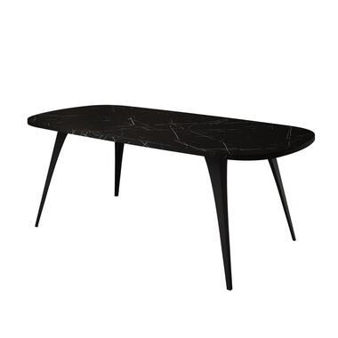 Meubella - Salontafel Flix - Zwart marmer - 120 cm product