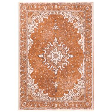 HAYAT - Laagpolig vloerkleed - Oranje - 160 x 230 cm - Katoen product