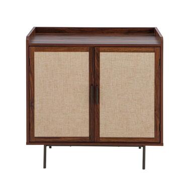 CALICOSY - Dressoir JETSON - Donker hout - 79x80x39,5 cm product