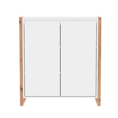 CALICOSY - Dressoir DENVER - Wit/ Eik - 88x80x40 cm product