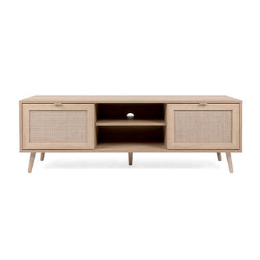 CALICOSY - TV-Meubel BALI - Licht hout - 52x150x40 cm product