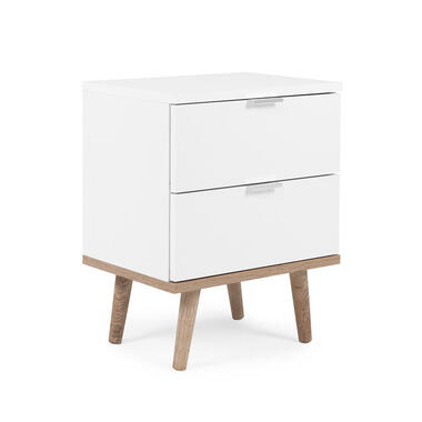 CALICOSY - Nachtkastje COPENHAGUE - Wit - 51,9x40x30 cm product