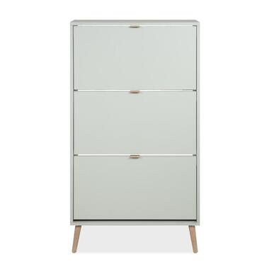 CALICOSY - Schoenenkast VIGO - Salie / Sonoma-eik - 125x70x24 cm