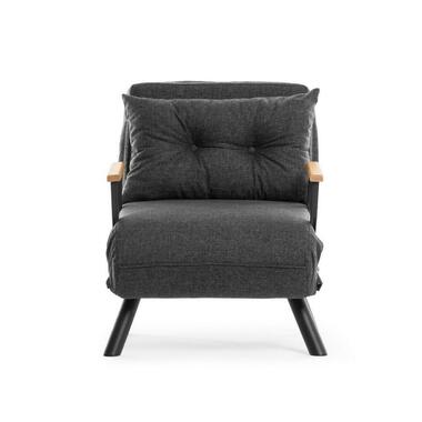 CALICOSY - Slaapfauteuil SANDO - Donkergrijs - 41x67x50 cm product