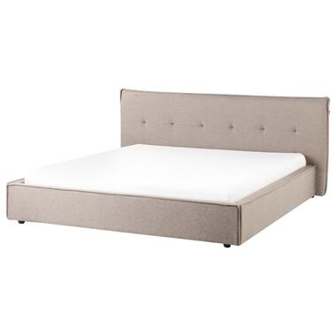 LESTRE - Tweepersoonsbed - Taupe - 180 x 200 cm - Linnen product