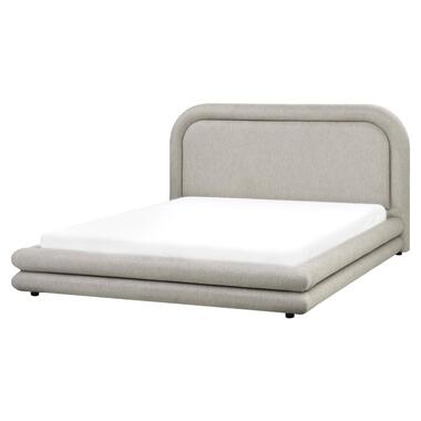 LAVARDENS - Bed - Taupe - 160 x 200 cm - Kunstlinnen product