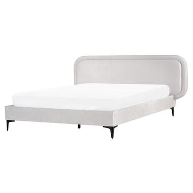 SUZETTE - Tweepersoonsbed - Lichtgrijs - 160 x 200 cm - Polyester product